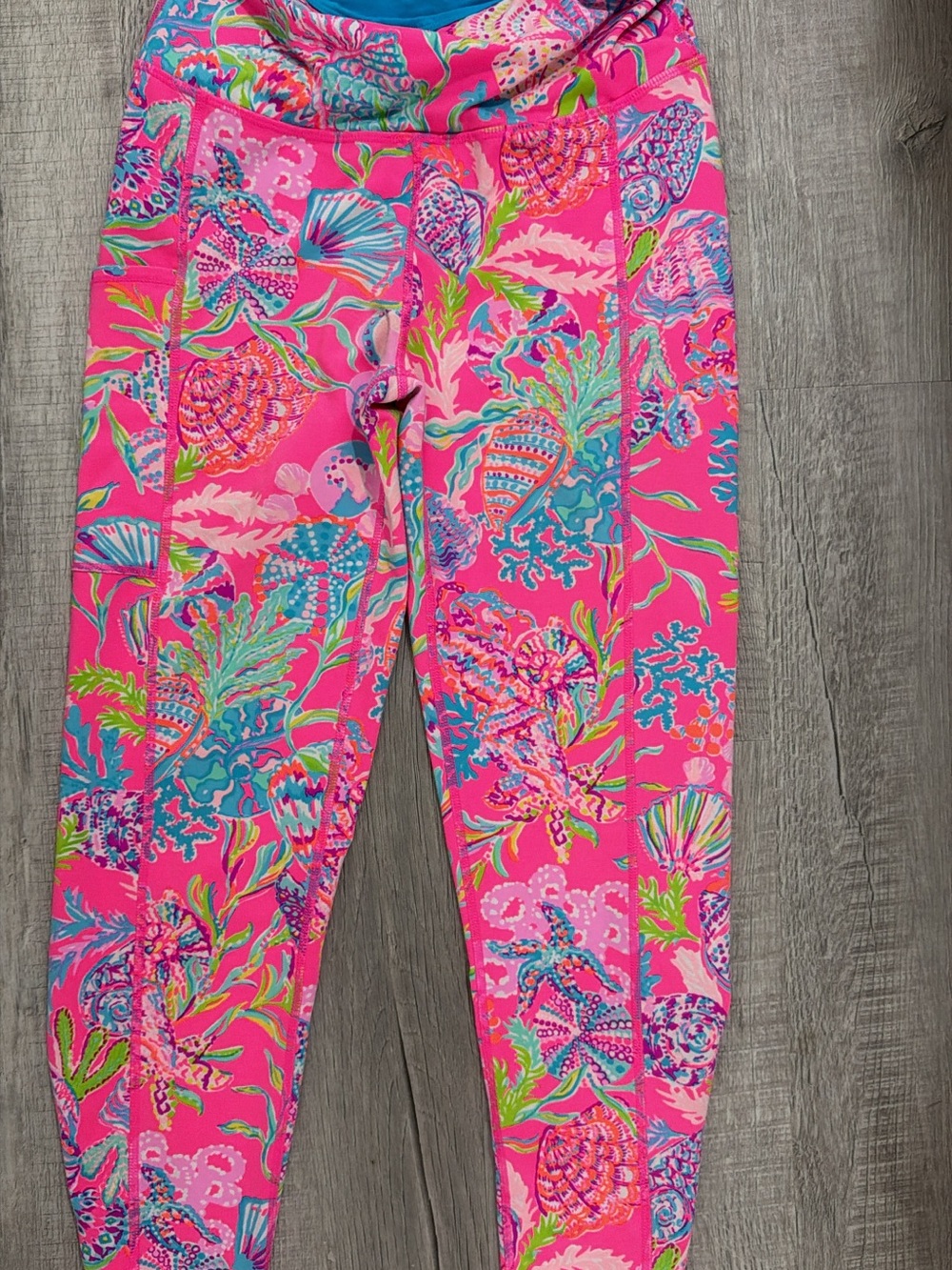 Lilly Pulitzer Hot Pink Sea Life Print Leggings